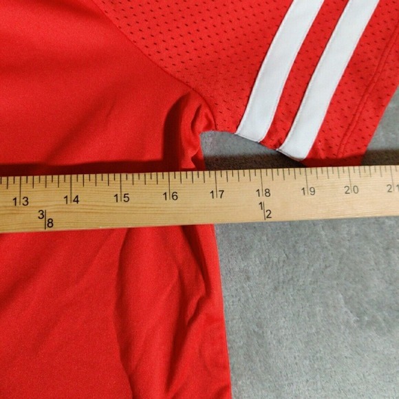 NCAA Wisconsin Badgers Jersey Womens Medium Red Tie Up Soortswear - Picture 6 of 8